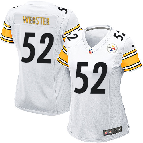Women's Game Mike Webster Nike Jersey White Road - #52 NFL Pittsburgh Steelers